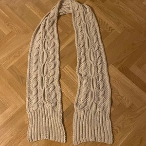 Asos long beige knit scarf